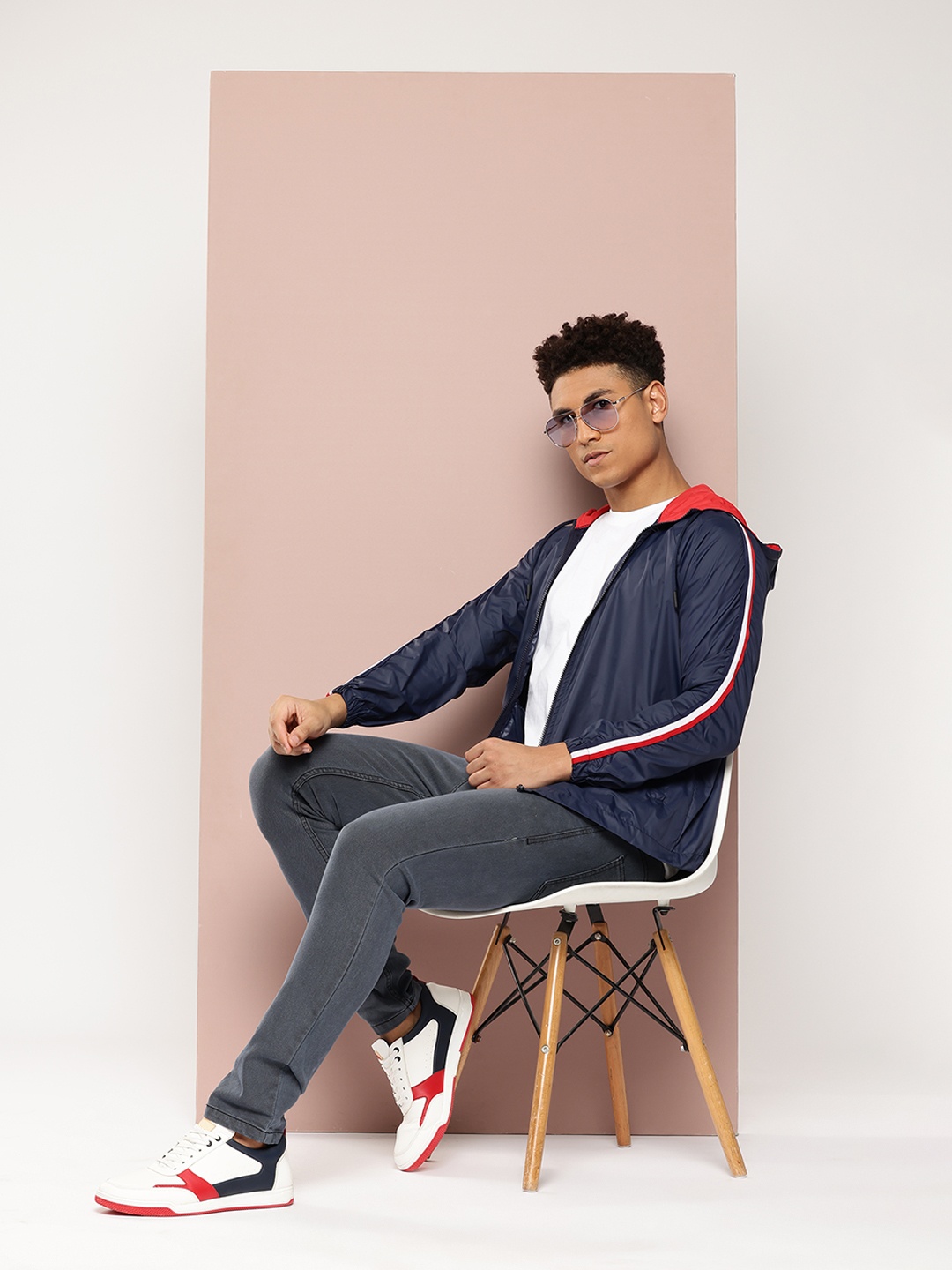

Harvard Men Side-Striped Tailored Jacket, Navy blue