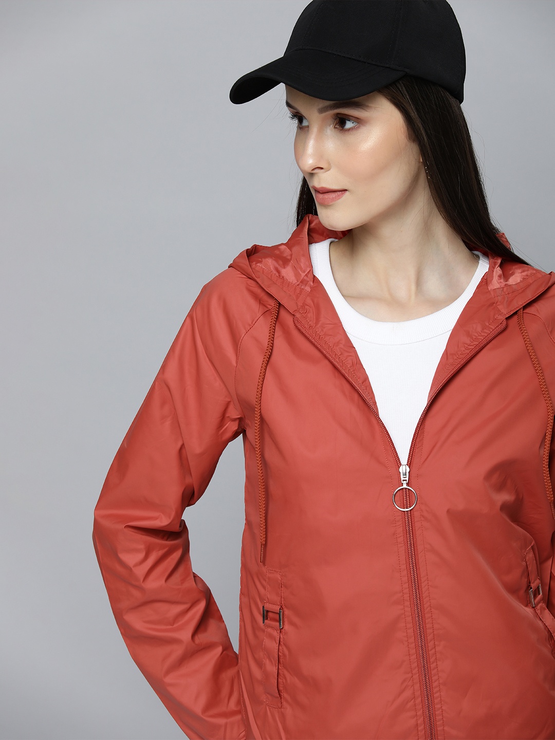 

Harvard Women Rust Red Bomber Jacket
