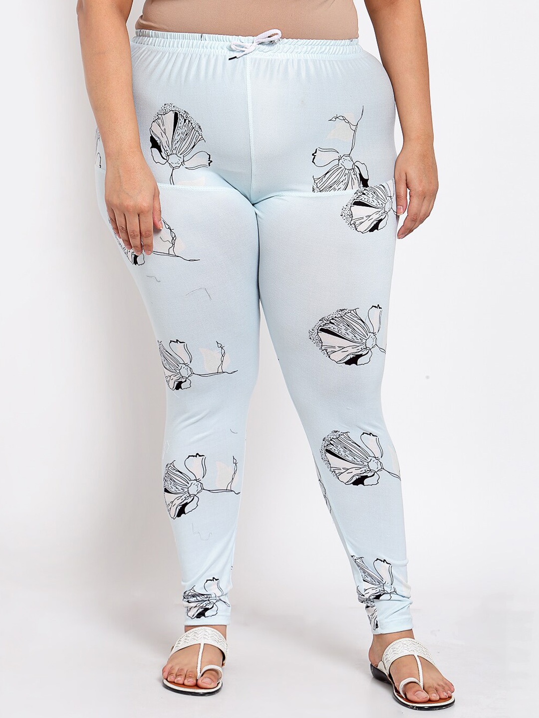 

KLOTTHE Women Blue Printed Leggings