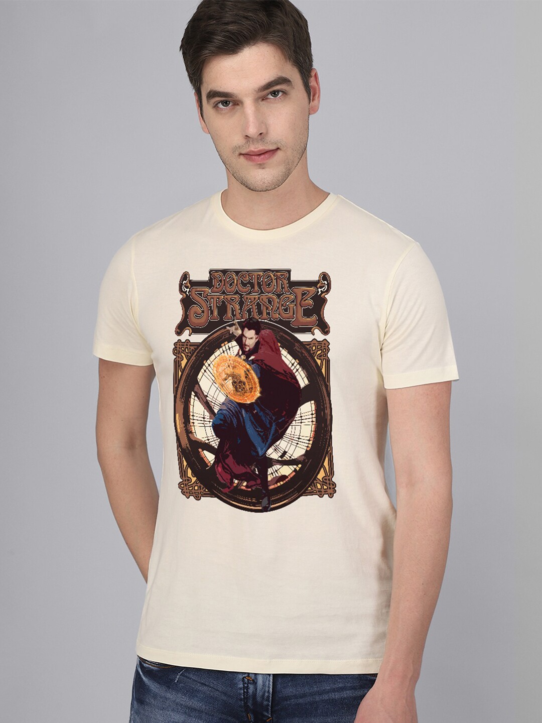 

Free Authority Doctor Strange Printed T-shirt, Cream