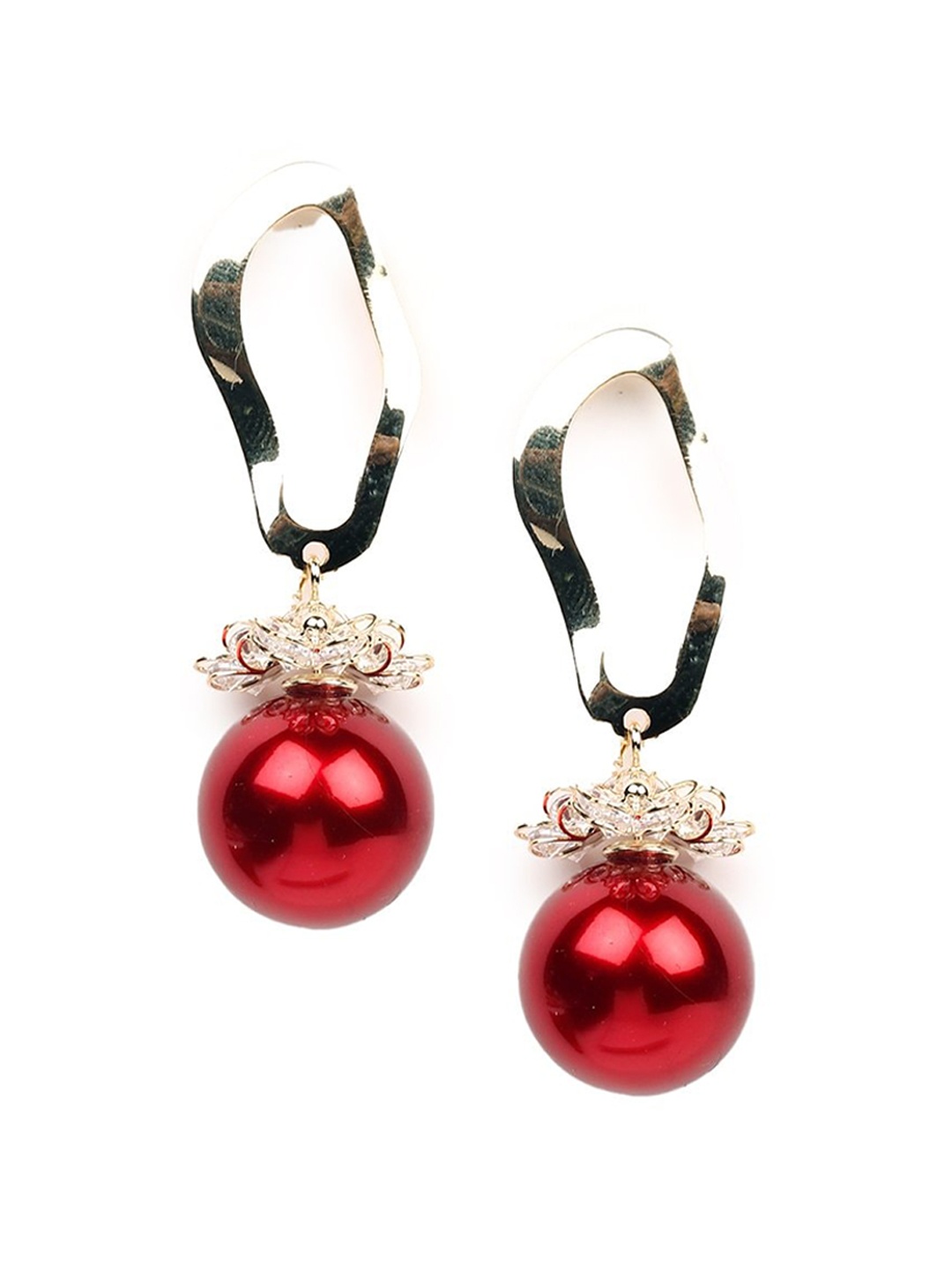 

ODETTE Red Quirky Drop Earrings