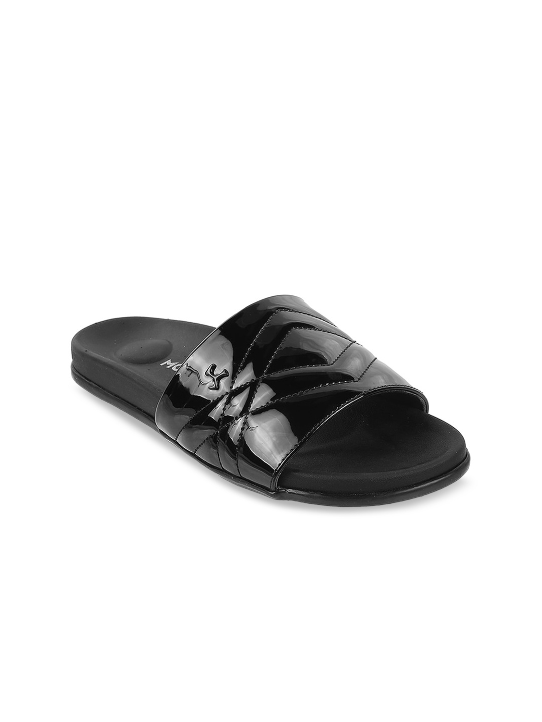 

Mochi Women Black slip on Textured Flats