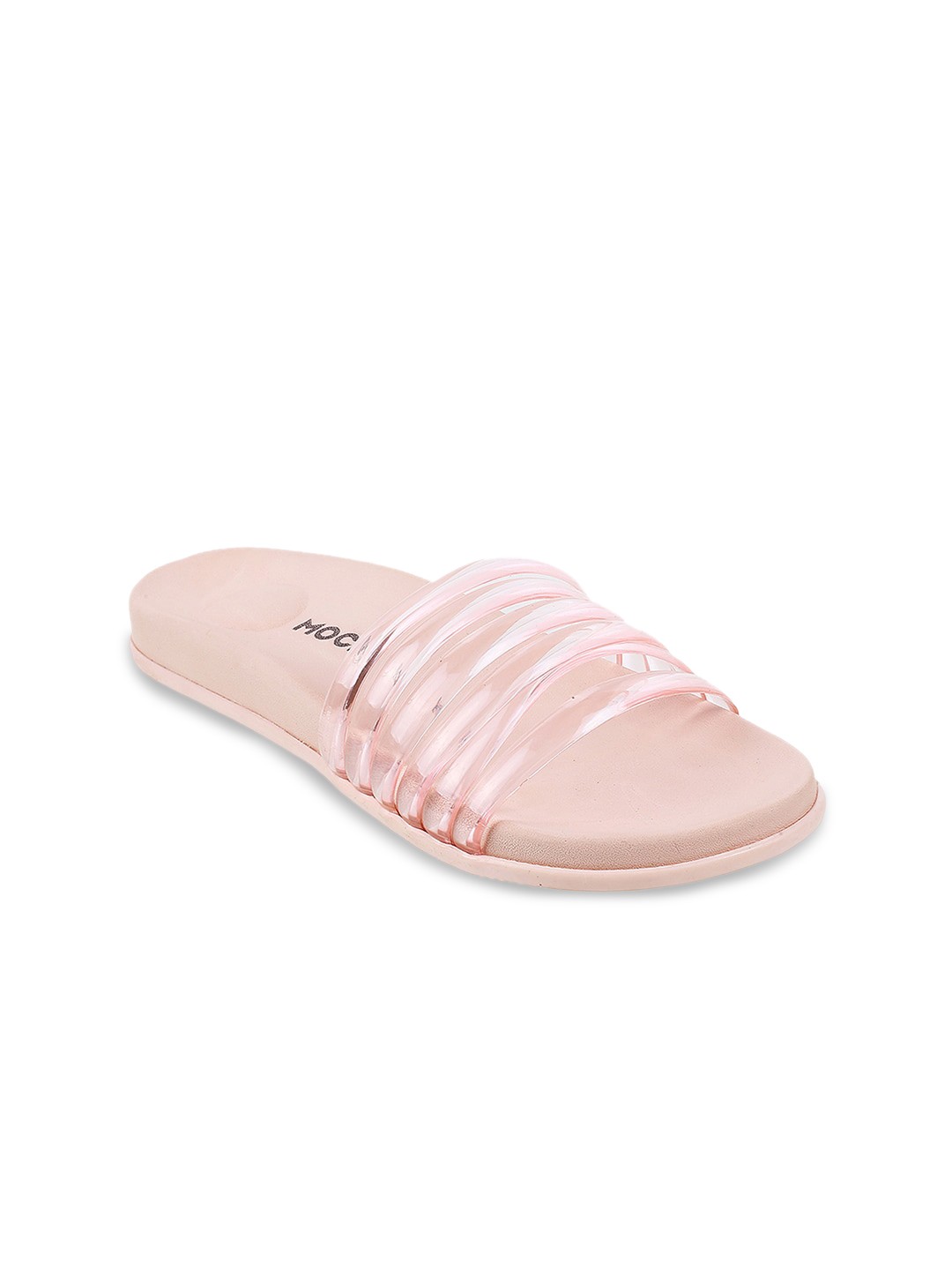 

Mochi Women Pink Open Toe Flats
