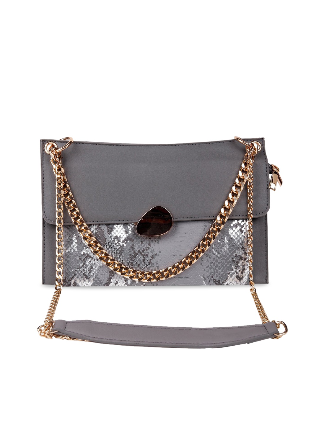 

ODETTE Brown Leather Structured Sling Bag