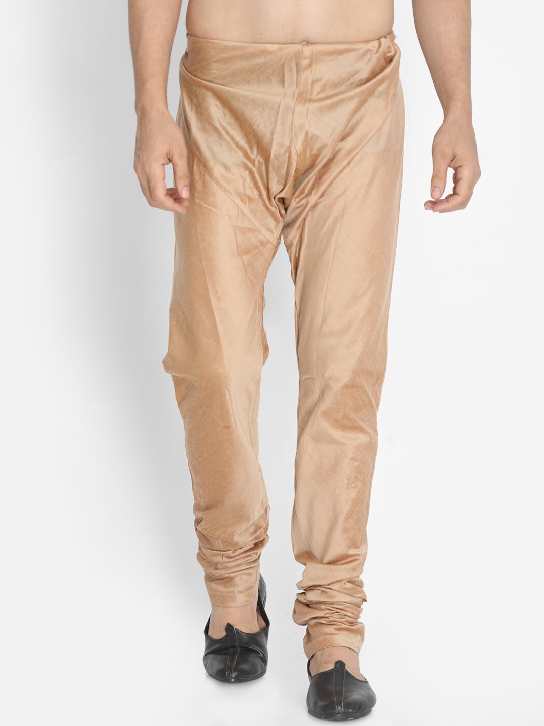 

VASTRAMAY Men Rose Gold-Coloured Solid Churidar