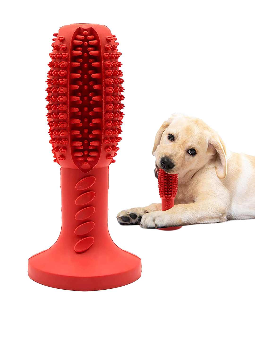 

Pawsindia Red Dog Dental Toy