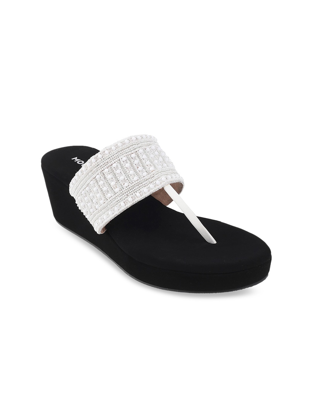 

Mochi White Wedge Heels