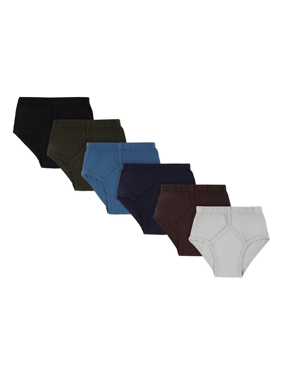 

Bodycare Kids Boys Pack Of 6 Assorted Solid Basic Briefs