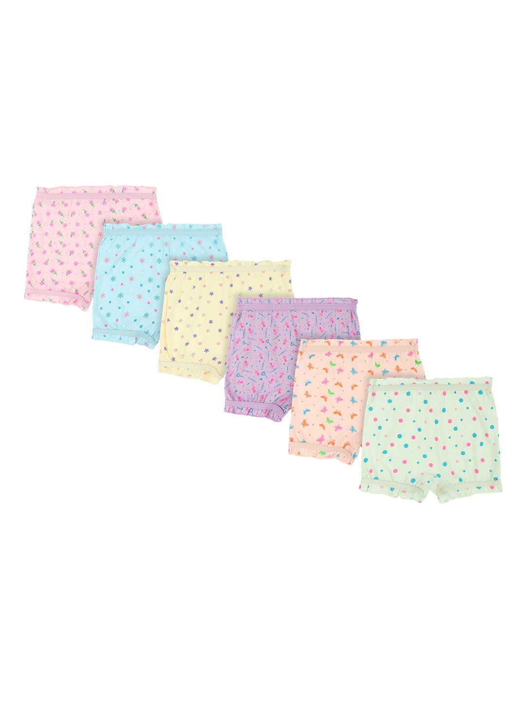 

Bodycare Unisex Kids Pack Of 6 Assorted Cotton Boyshorts Briefs
