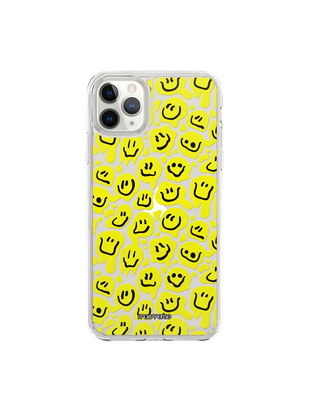 

macmerise Yellow Melting Smileys Clear Case iPhone 11 Pro Back Case