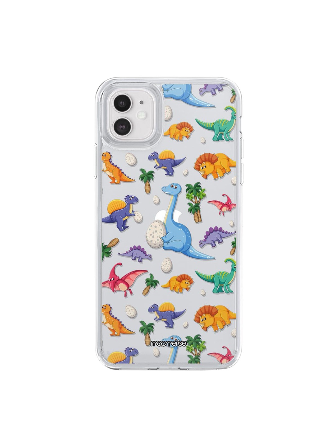 

macmerise Multi-Coloured Cute Dinosaurs Printed iPhone 11 Back Case