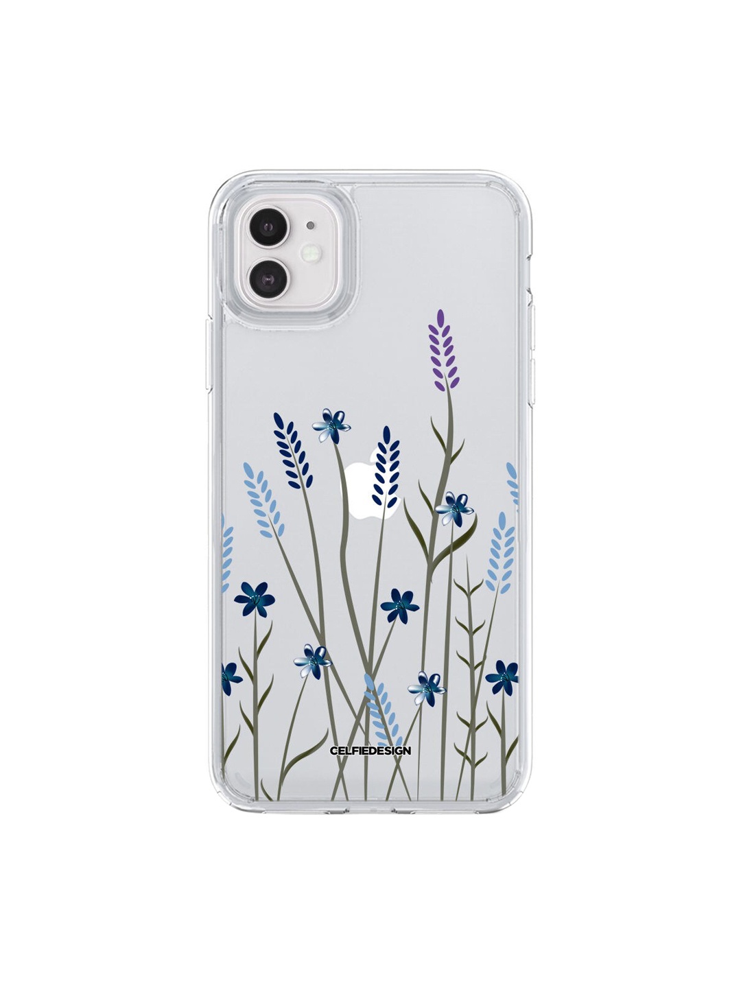 

macmerise Transparent Floral Print SK Siberians Quill Clear Case iPhone 11 Back Cover