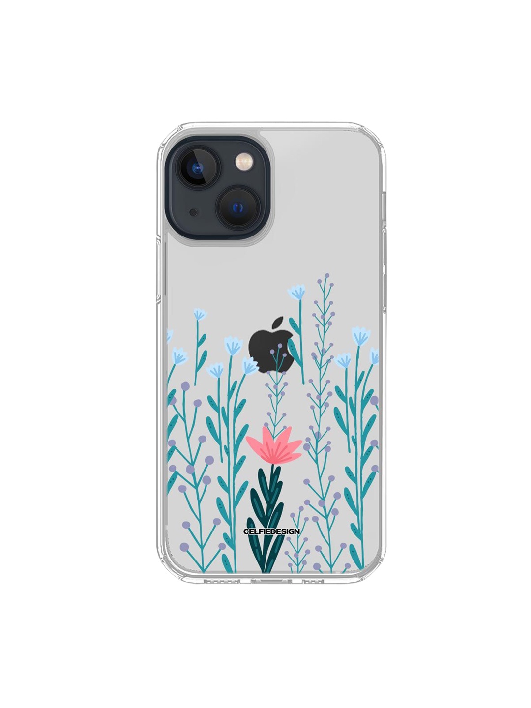 

macmerise Multicolored SK Cozy Coral iPhone 13 Back Clear Case, Multi