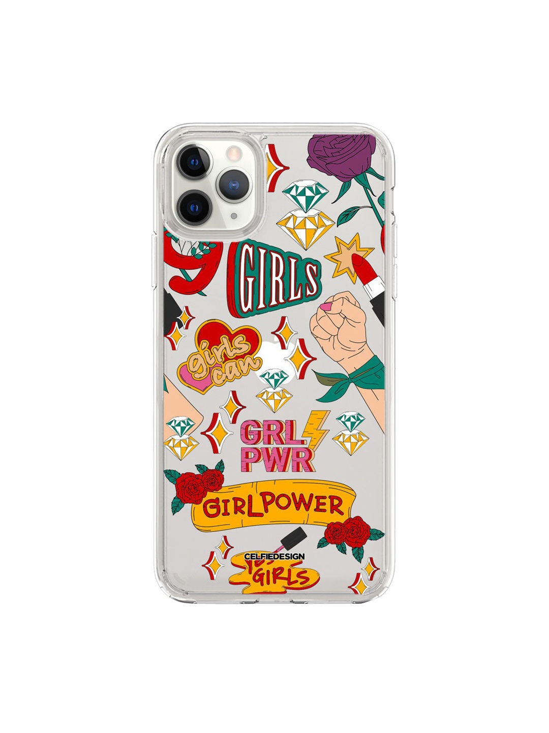 

macmerise Girl Power iPhone 11 Pro Back Case, Multi