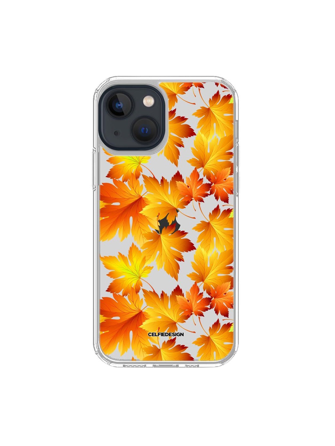 

macmerise Transparent & Yellow SK Autumn Embrace Clear Case for iPhone 13