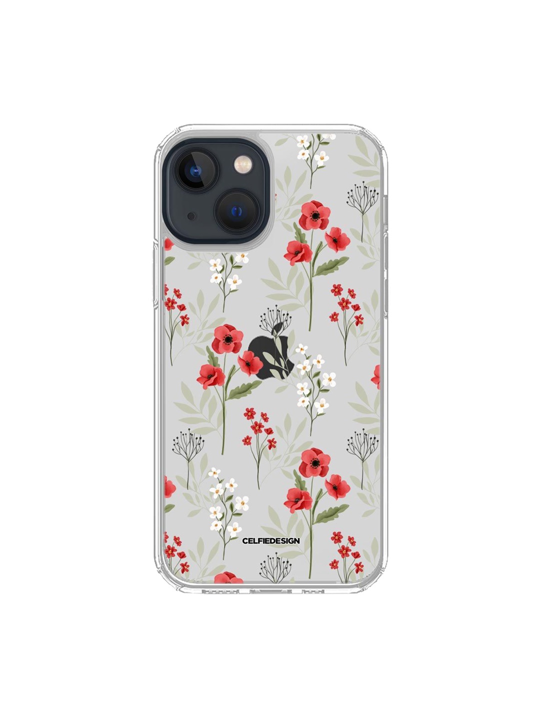 

macmerise Red iPhone 13 Clear Back Case