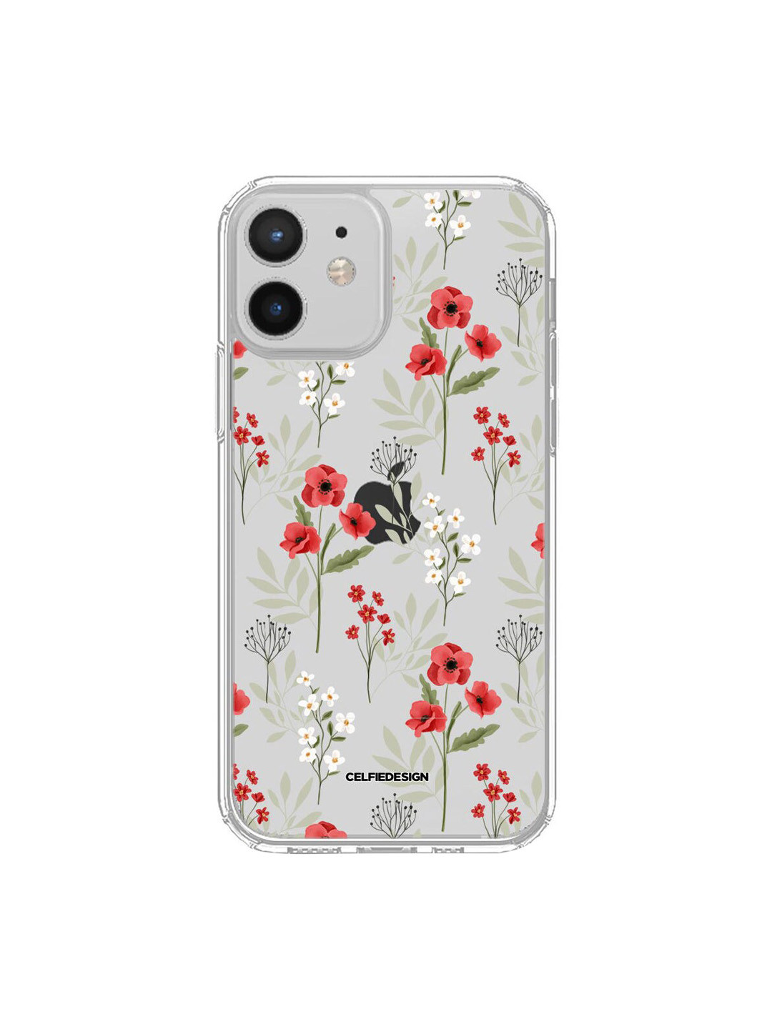 

macmerise Red iPhone 12 Clear Back Case