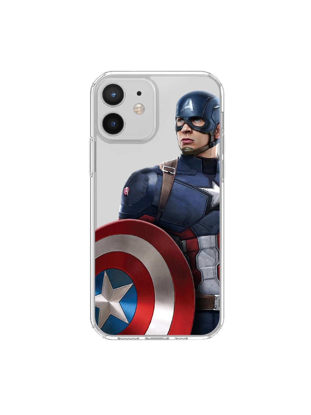 

macmerise Transparent & Blue Team Blue Captain iPhone 12 Phone Case