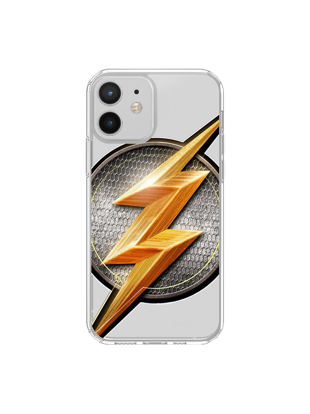 

macmerise Transparent & Gold-Toned Flash Storm iPhone 12 Phone Case