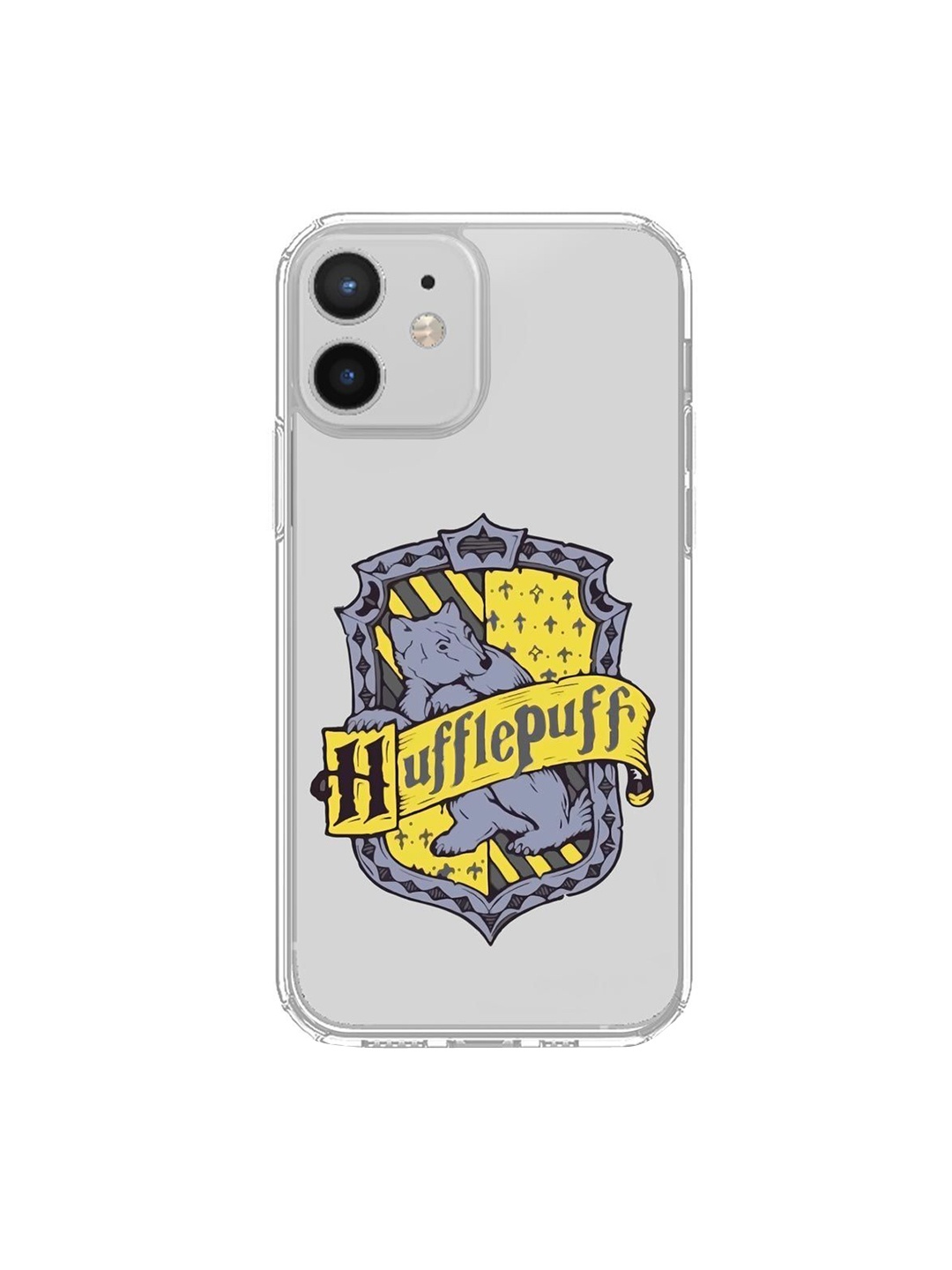 

macmerise Transparent & Yellow Crest Hufflepuff iPhone 12 Phone Case