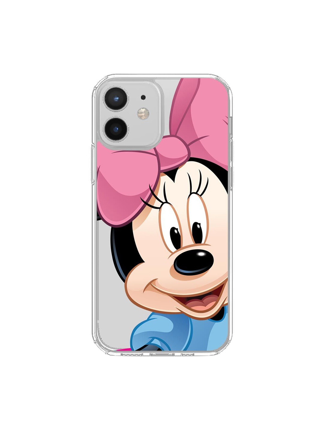

macmerise Blue & Pink Zoom Up Minnie iPhone 12 Back Case