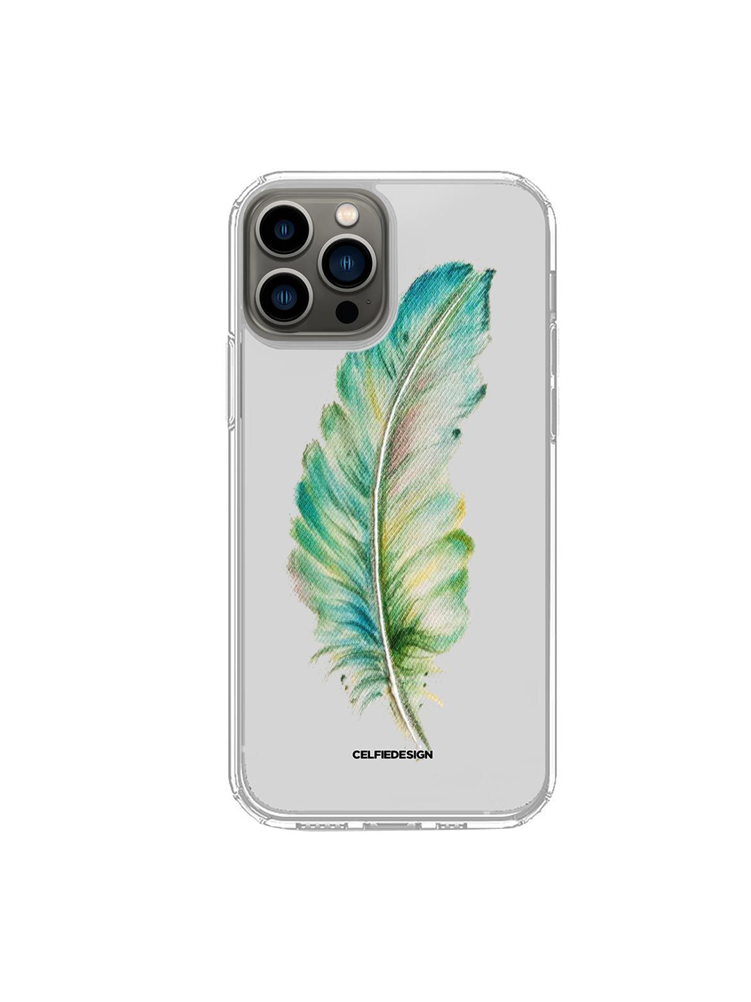 

macmerise Feather Art iPhone 13 Pro Back Case, Multi