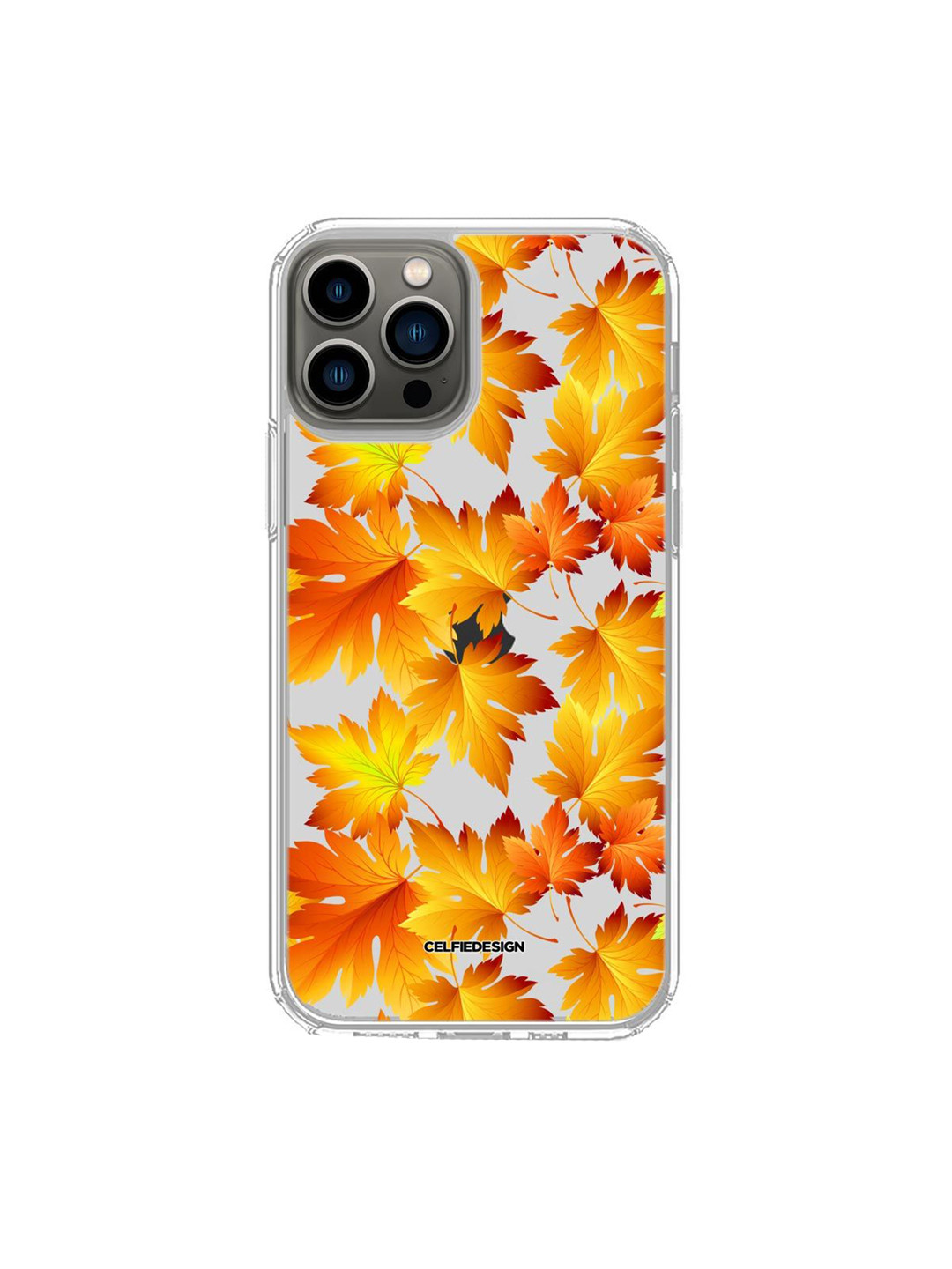 

macmerise Multicoloured SK Autumn Embrace Clear iPhone 13 Pro Mobile Back Cover, Multi