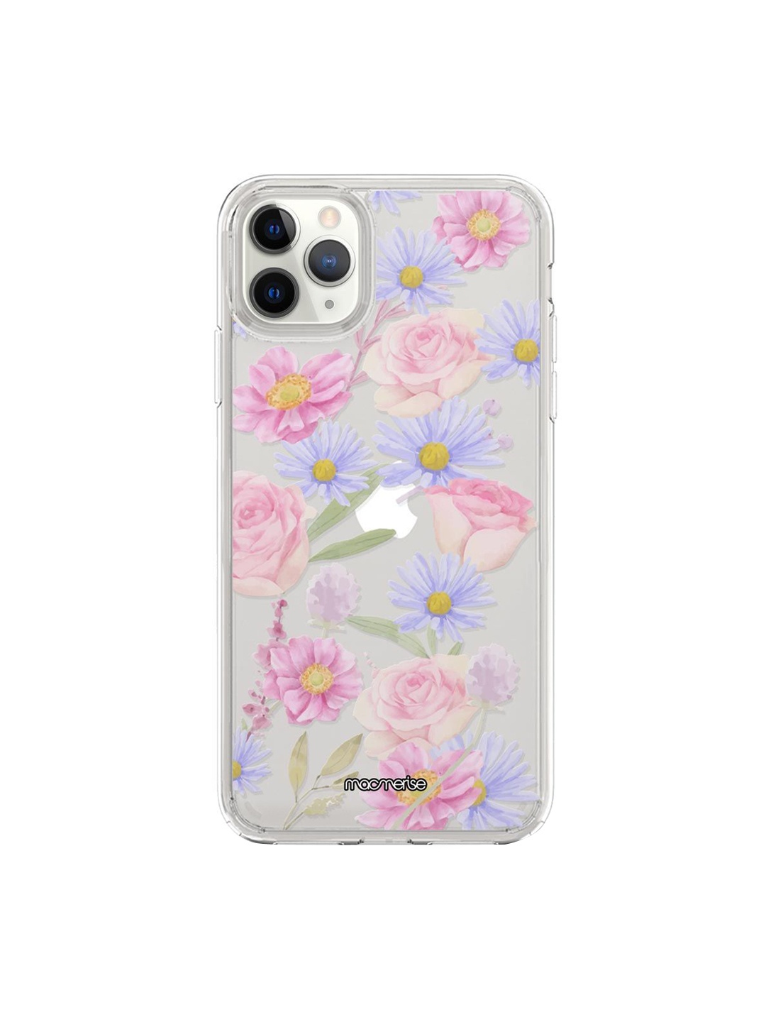 

macmerise Transparent & Pink Rose iPhone 11 Pro Phone Case