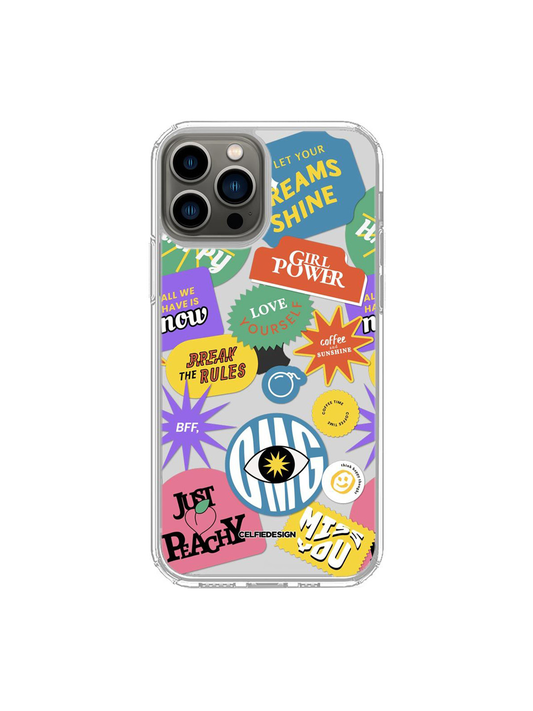 

macmerise Sassy Girl iPhone 13 Pro Back Case, Multi