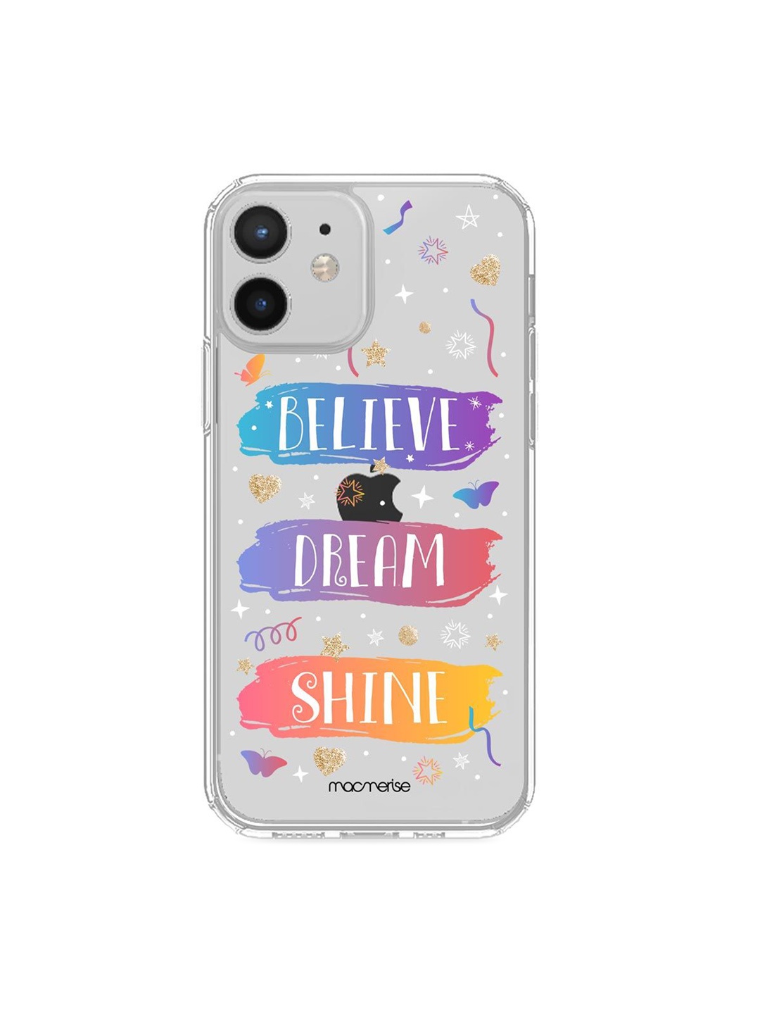 

macmerise Believe Dream Shine iPhone 12 Back Case, Multi