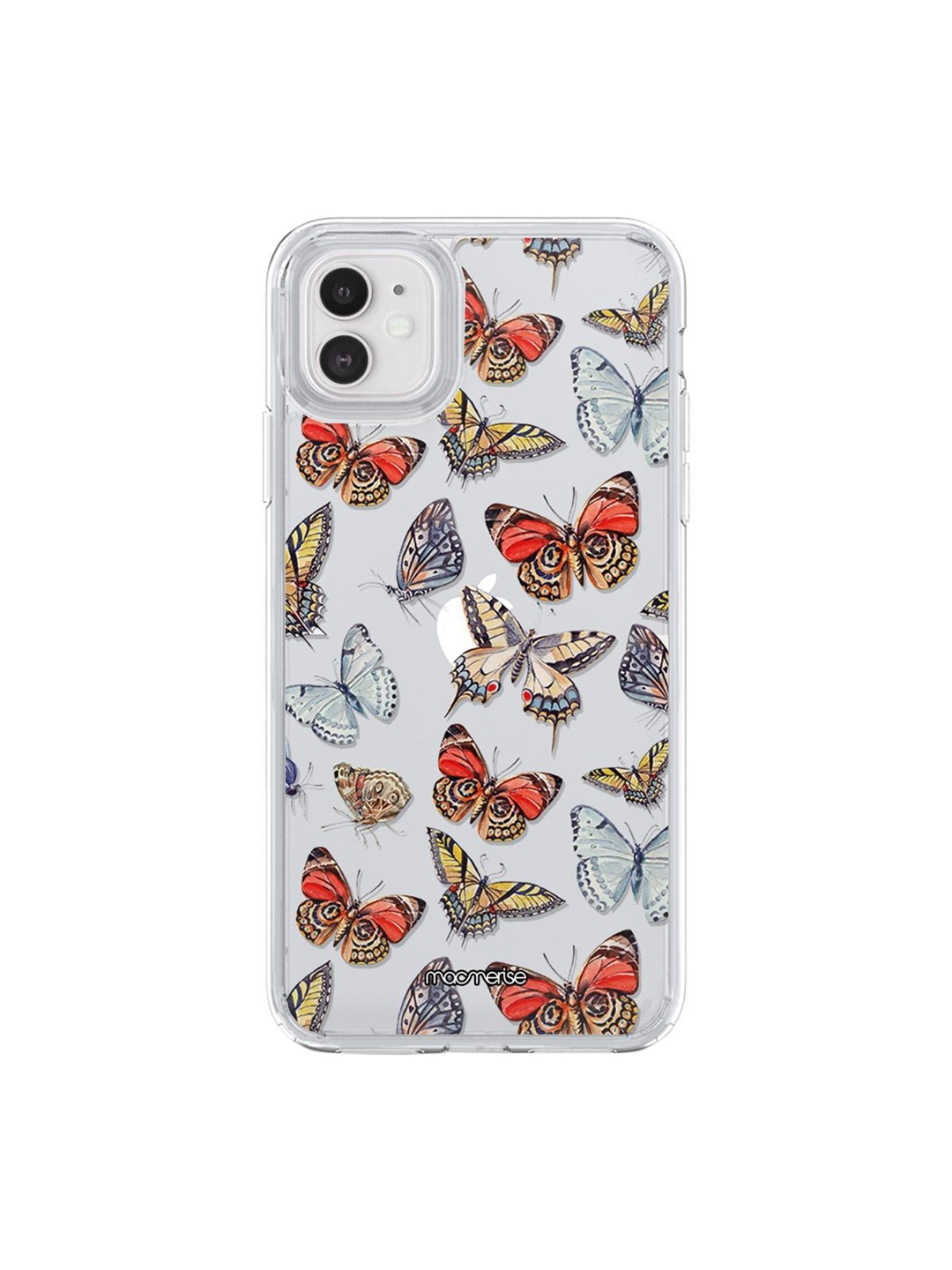 

macmerise Multicolored Artistic Butterflies iPhone 11 Back Case, Multi