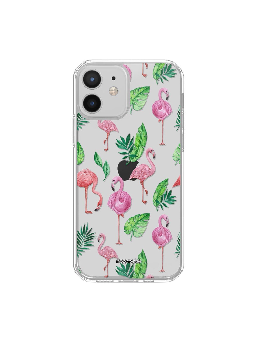 

macmerise White & Pink Flamboyance iPhone 12 Clear Case
