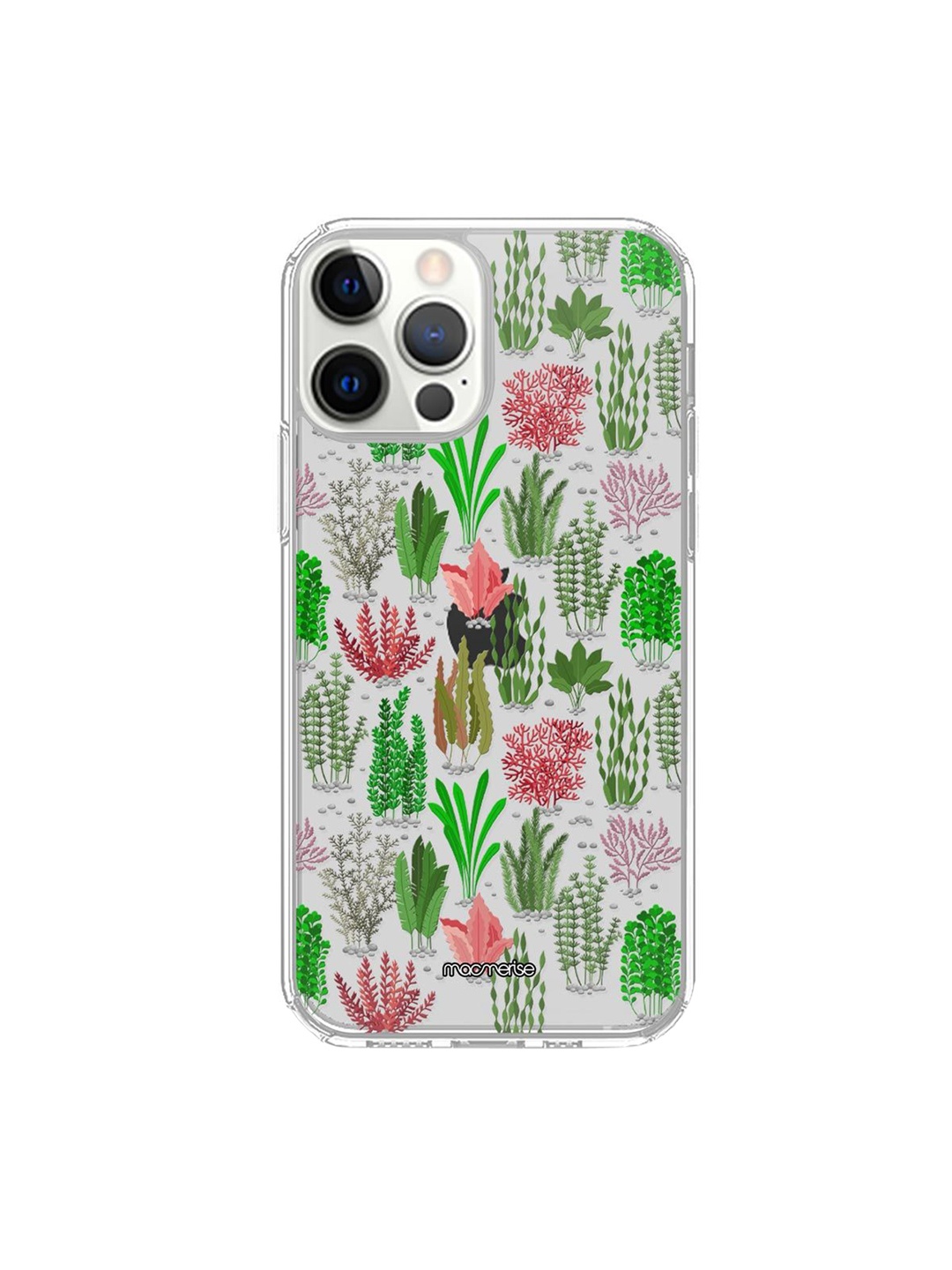 

macmerise Transparent & Green Sea Plantation iPhone 12 Pro Clear Back Case