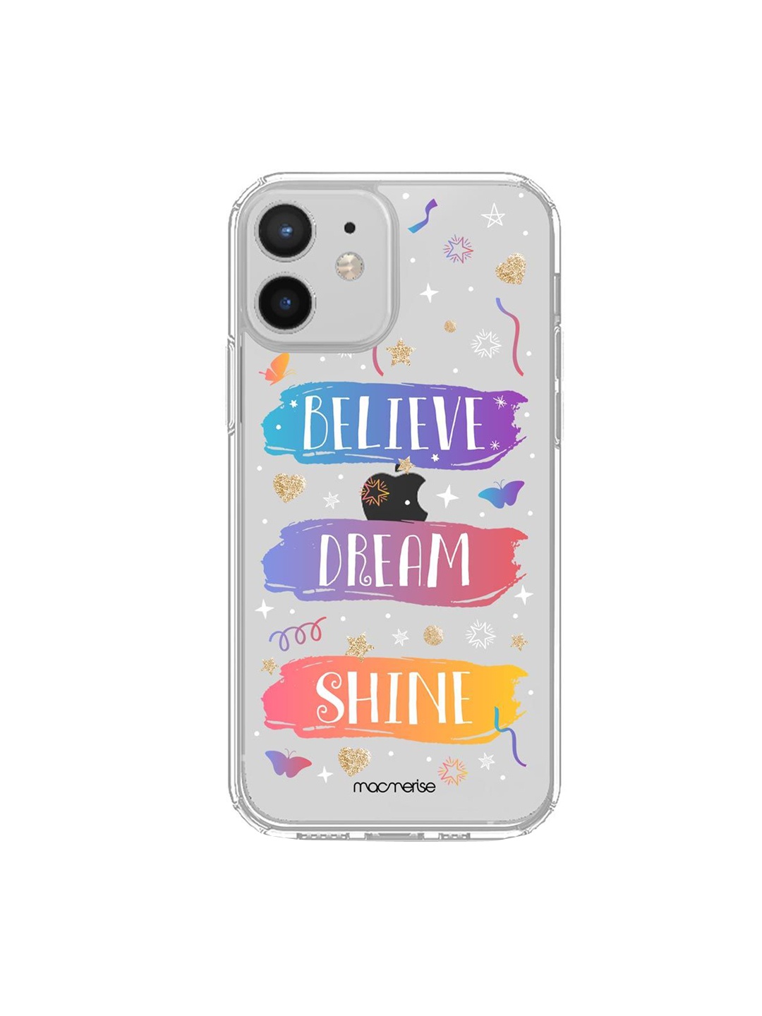 

macmerise White & Blue Believe Dream Shine iPhone 12 Mini Back Case