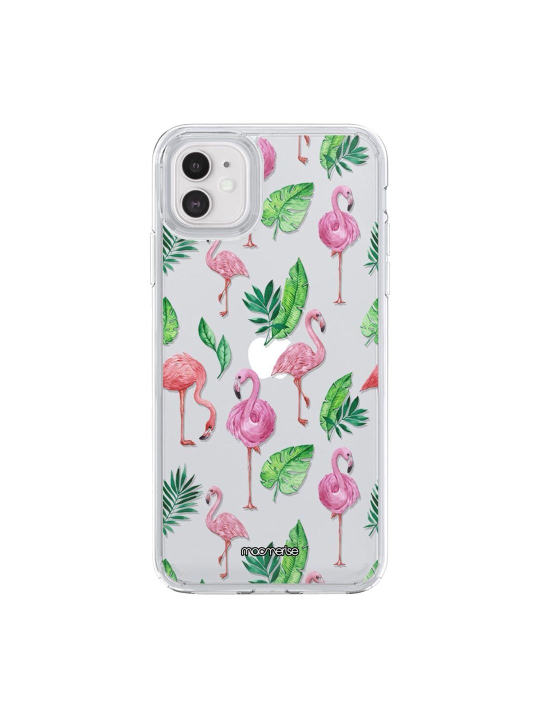 

macmerise Green & Pink Flamboyance Printed iPhone 11 Back Cover, Multi