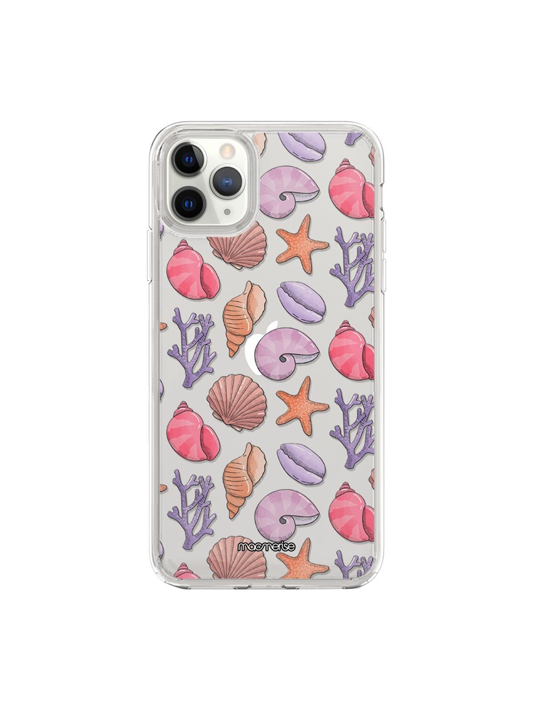 

macmerise Transparent & Purple Sea Creatures iPhone 11 Pro Clear Back Case