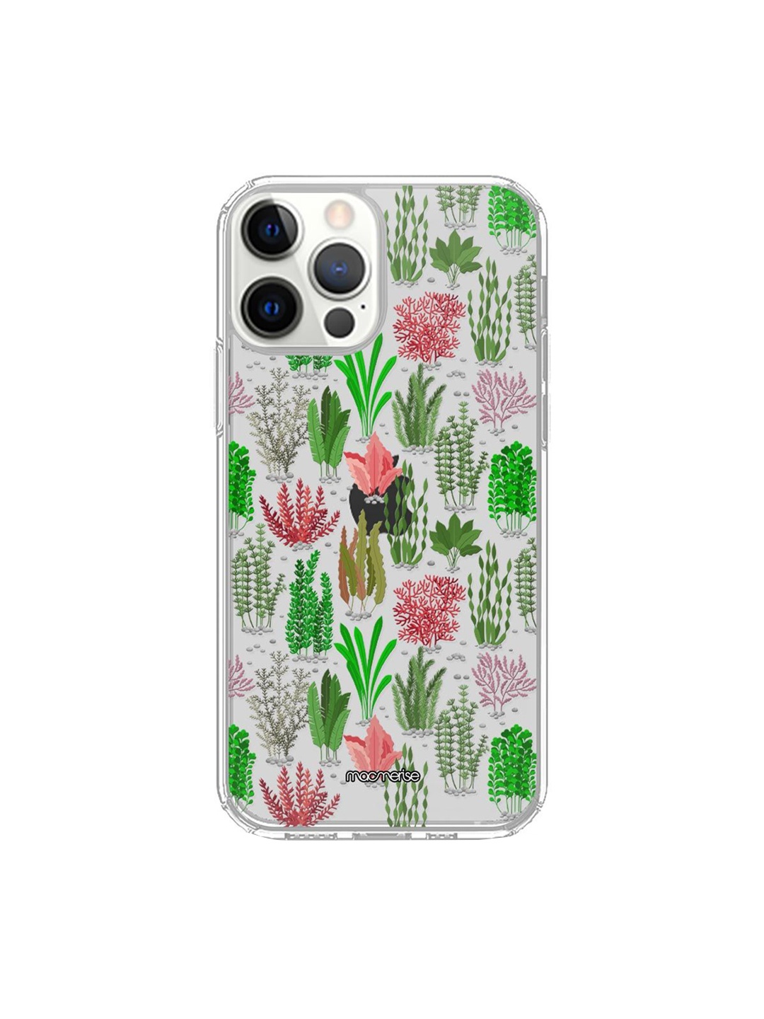 

macmerise Transparent & Green Sea Plantation iPhone 12 Pro Max Clear Back Case