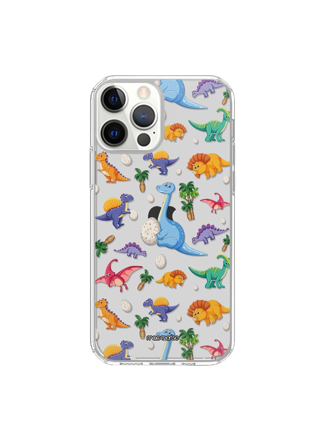 

macmerise Multi-Coloured Cute Dinosaurs Printed iPhone 12 Pro Max Back Case