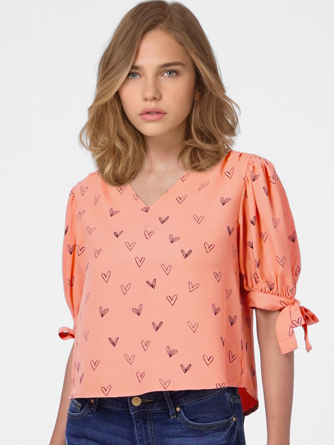 

ONLY Pink Print Top