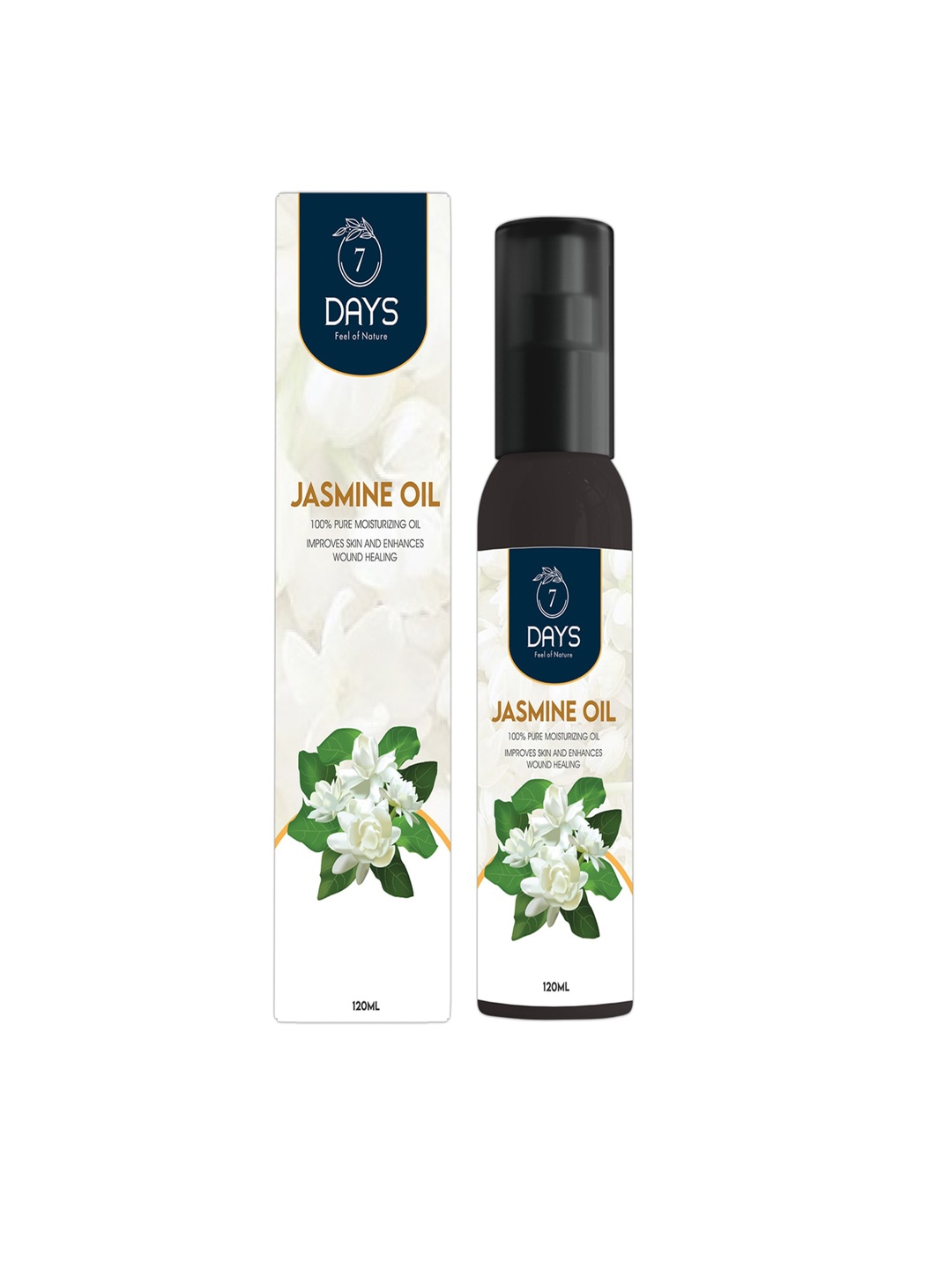 

7 DAYS 100% Pure & Cold Pressed Moisturizing Jasmine Oil - 120 ml, White