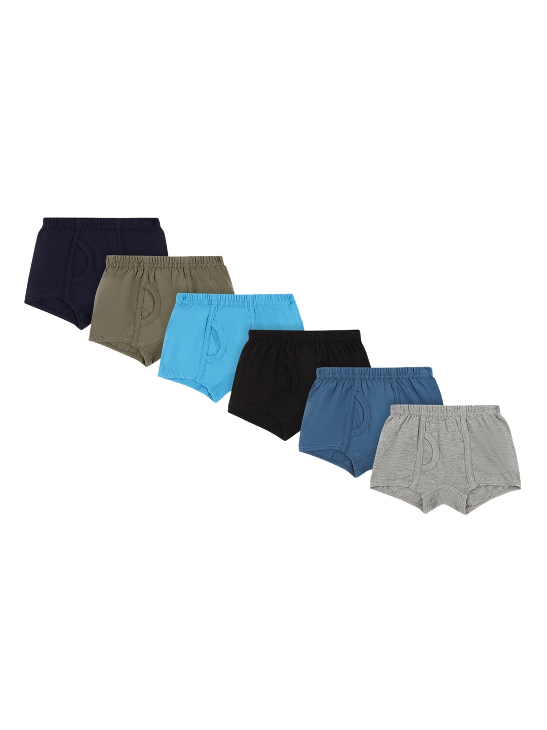 

Bodycare Kids Boys Pack Of 6 Assorted Solid Cotton Trunk KIA004-PK009_P6