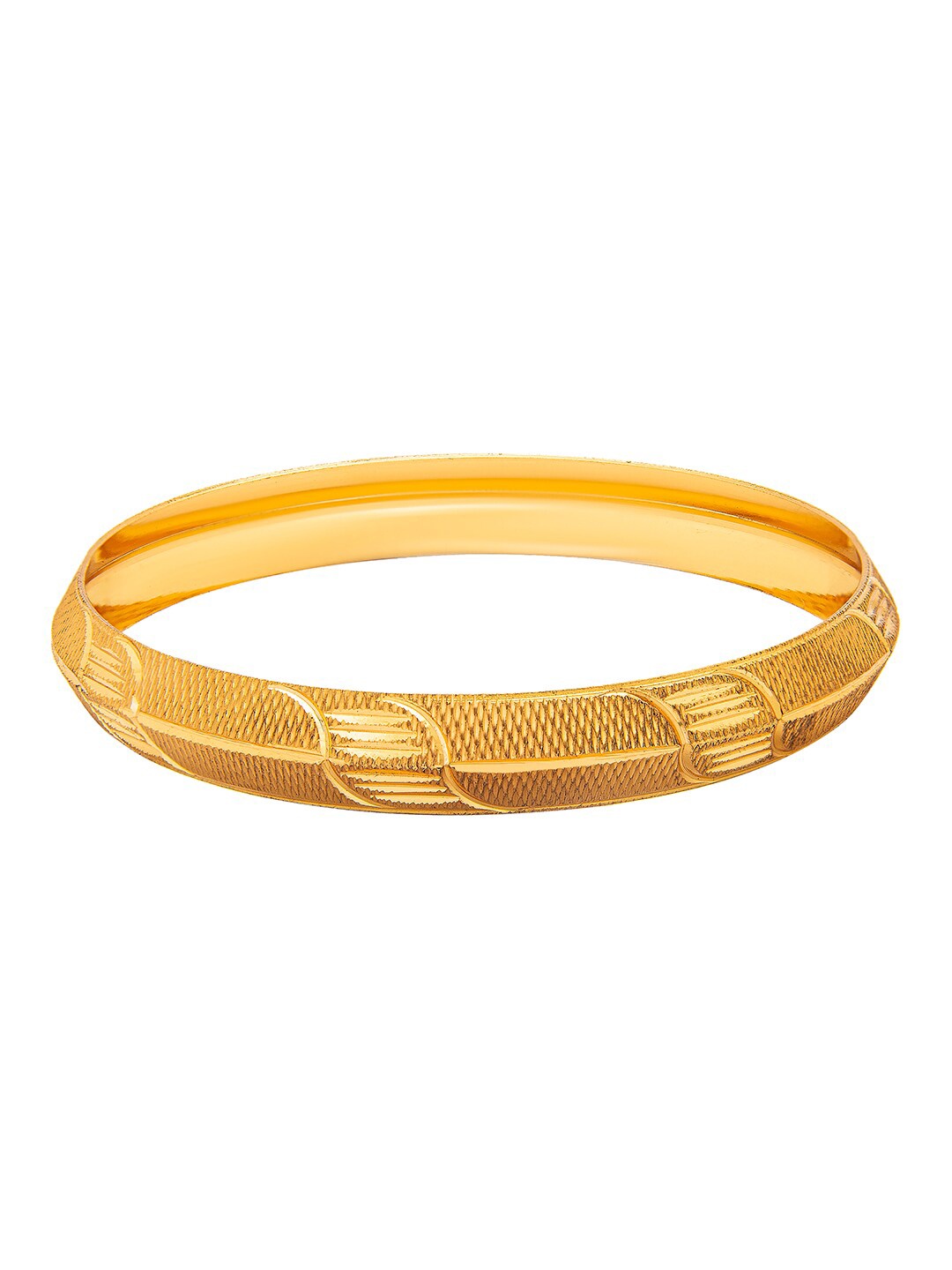 

bodha Men Gold-Toned & Gold-Plated Kada Bracelet