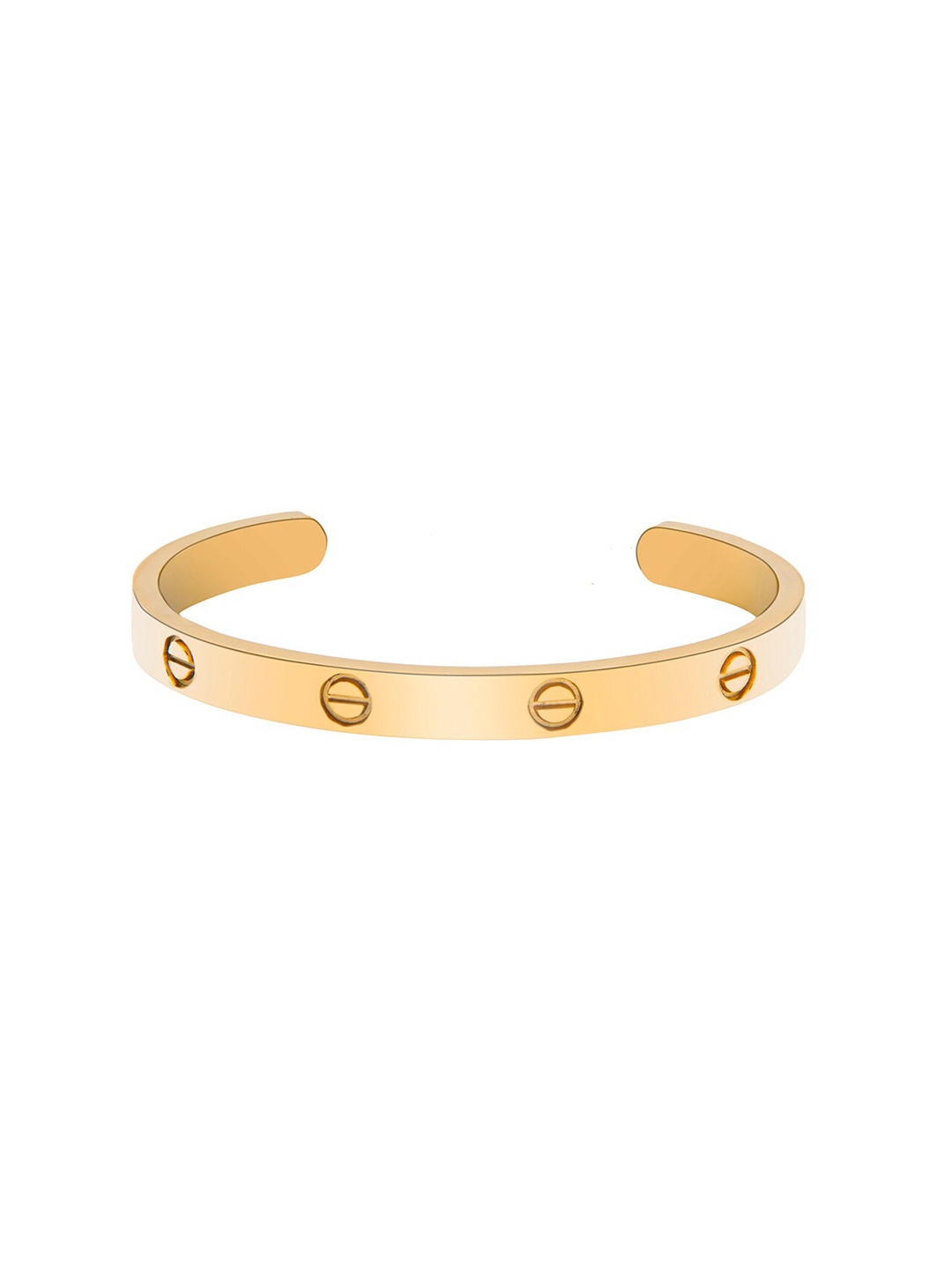 

Moon Dust Women Gold-Toned Brass Gold-Plated Cuff Bracelet