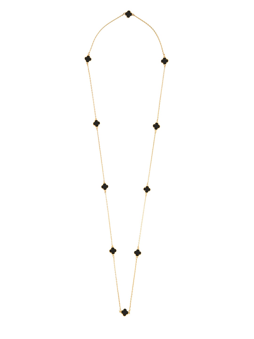 

Moon Dust Gold-Plated Black Brass Chain