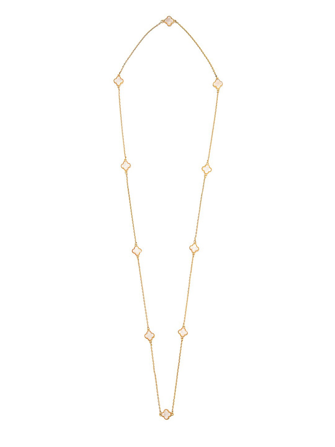 

Moon Dust Gold-Plated Clover Brass Chain