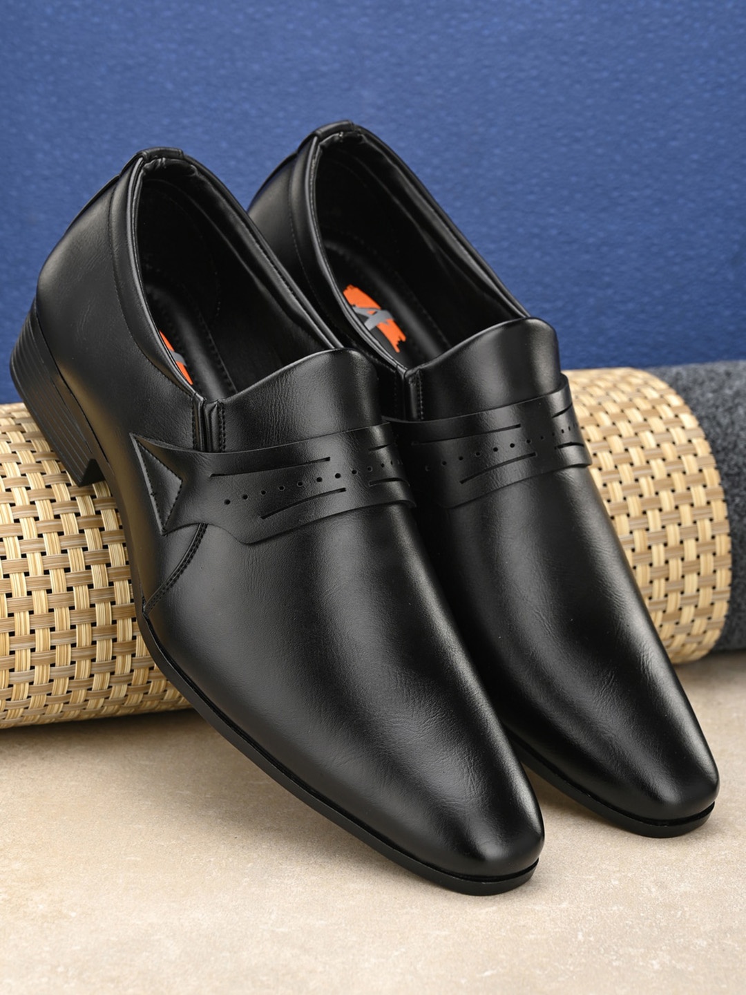 

Absolutee Shoes Men Black Solid Formal Slip-Ons