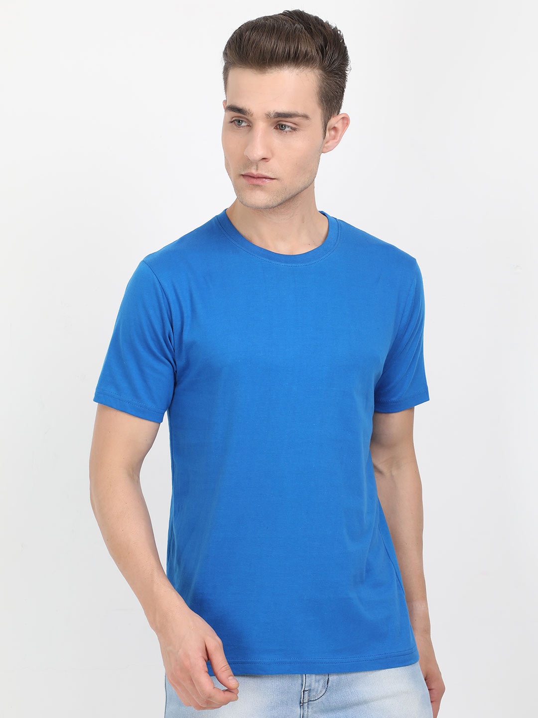 

Fleximaa Men Blue T-shirt