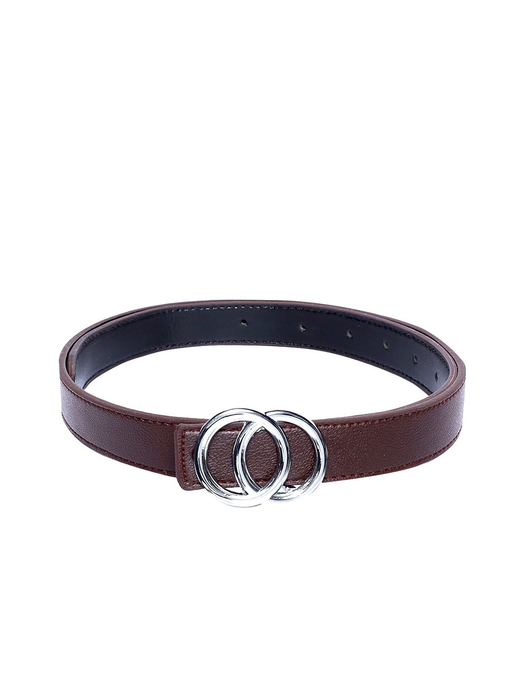 

thickskin Women Brown Textured PU Belt