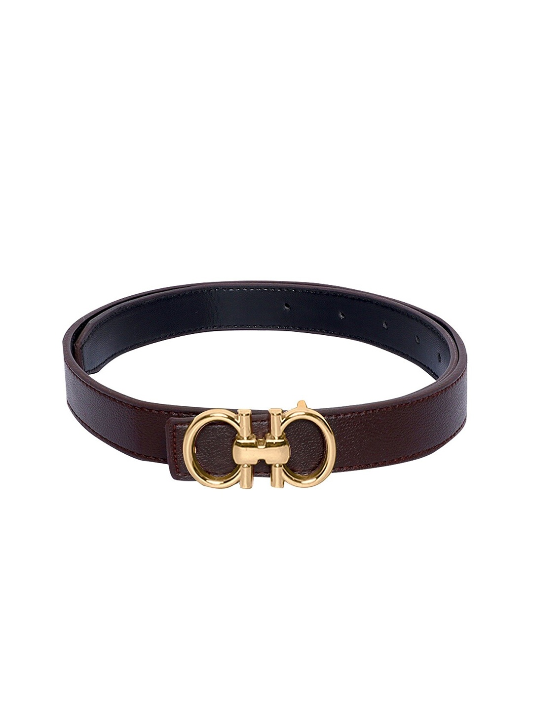 

thickskin Women Brown Textured PU Belt