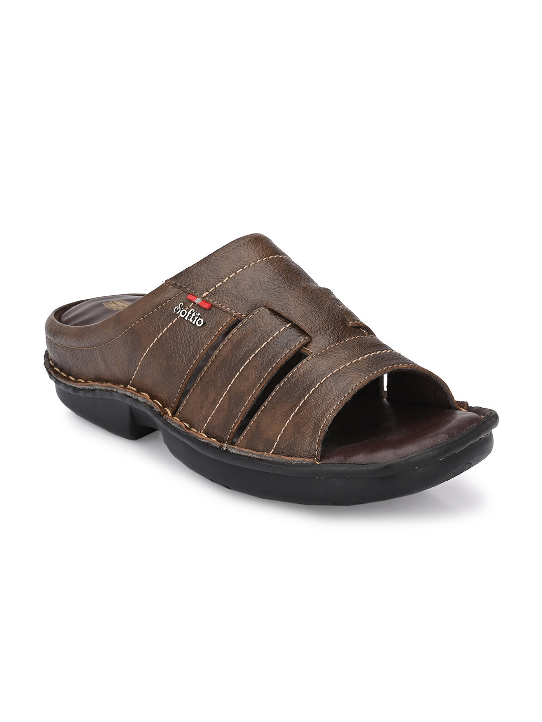 

SOFTIO Men Brown Comfort Sandals